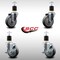 Service Caster 4'' SS Thermoplastic Rubber Wheel Swivel 1-7/8'' Expanding Stem Caster Set 2 Brakes, 4PK SCC-SSEX20S414-TPRB-2-TLB-2-178 - alternate 4